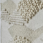 Панно из шерсти и хлопка с узором Beige Calista Serene варинант исполнения - 7 | Loft Concept в Костроме