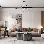 Дизайнерский журнальный стол зеркальный волнистой формы Gytep варинант исполнения - 1 | Loft Concept в Костроме