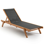 Шезлонг из текстиля и эвкалипта Power of Nature варинант исполнения - 1 | Loft Concept в Костроме