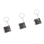 Зеркало брелок складное двухстороннее из натурального камня Серафинит Stone Mirrors варинант исполнения - 8 | Loft Concept в Костроме