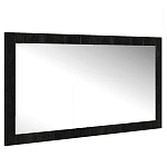 Зеркало настенное прямоугольное цвета угольный камень Stone Effect варинант исполнения - 1 | Loft Concept в Костроме