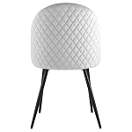 Мягкий стул в сером велюре Miruna Chair варинант исполнения - 3 | Loft Concept в Костроме