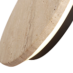 Бра с круглым плафоном из травертина Shaw Marble Lighting варинант исполнения - 5 | Loft Concept в Костроме