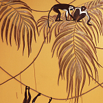 Обои с вышивкой ручной работы Étienne Original colourway on wool sateen варинант исполнения - 1 | Loft Concept в Костроме