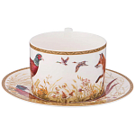 Чайная пара из фарфора 300 мл Hunting Porcelain Collection варинант исполнения - 2 | Loft Concept в Костроме