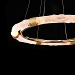 Люстра в форме кольца с золотым декором Warm Heavenly Light варинант исполнения - 6 | Loft Concept в Костроме