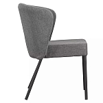 Стул серый с широкой закругленной спинкой Chair Gray Attractive варинант исполнения - 2 | Loft Concept в Костроме