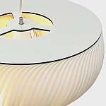 Подвесной светильник с белыми изящными декоративными лепестками Volumetric Petal Lamp варинант исполнения - 9 | Loft Concept в Костроме