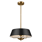 Подвесной светильник с конусовидным металлическим абажуром черного цвета Kichler варинант исполнения - 2 | Loft Concept в Костроме