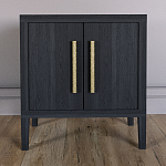 Тумбочка Primo с дверцами шпон Черный дуб варинант исполнения - 2 | Loft Concept в Костроме