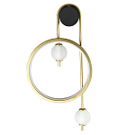 Бра с круглой рамкой и стеклянными белыми шарами B.LUX C Ball варинант исполнения - 1 | Loft Concept в Костроме