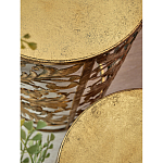 Столик приставной с цветочной резной фактурой Madagascar варинант исполнения - 2 | Loft Concept в Костроме