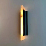 Бра вертикальное с мраморными рассеивателями на черном корпусе Gutter варинант исполнения - 2 | Loft Concept в Костроме