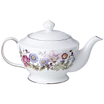 Чайный сервиз из фарфора с рисунком цветов на 6 персон 14 предметов Garden Whisper Porcelain Set  варинант исполнения - 1 | Loft Concept в Костроме