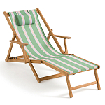 Шезлонг из акации и ткани Venezuela варинант исполнения - 1 | Loft Concept в Костроме