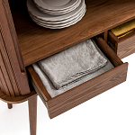 Буфет с двумя раздвижными дверцами Toinette Brown Wooden Cupboard варинант исполнения - 5 | Loft Concept в Костроме