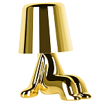 Настольная лампа фигурная цвета золото с гладким абажуром Высота 16 см Sophia варинант исполнения - 2 | Loft Concept в Костроме