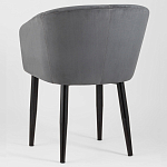 Мягкое кресло на металлических ножках Shaggy Dark Grey варинант исполнения - 4 | Loft Concept в Костроме