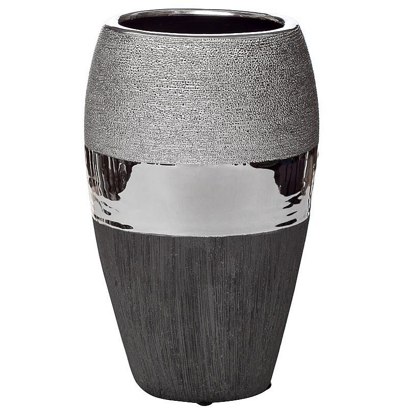 Ваза Maelis black and silver Черно-серебристый Ваза Maelis black and silver Черно-серебристый в Костроме | Loft Concept