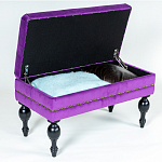 Мягкая банкетка с зоной для хранения Casket Violet варинант исполнения - 4 | Loft Concept в Костроме