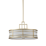 Подвесной светильник цвета латунь с белым матовым плафоном с геометрическим рисунком Feiss варинант исполнения - 1 | Loft Concept в Костроме