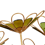 Люстра золотого цвета в форме цветка Hanging Flowers варинант исполнения - 2 | Loft Concept в Костроме