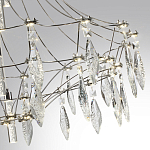 Люстра подвесная из металла с хрустальными прозрачными подвесками Quasar 81 варинант исполнения - 13 | Loft Concept в Костроме