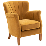 Кресло велюровое на ножках из массива ясеня Jessie Armchair варинант исполнения - 1 | Loft Concept в Костроме