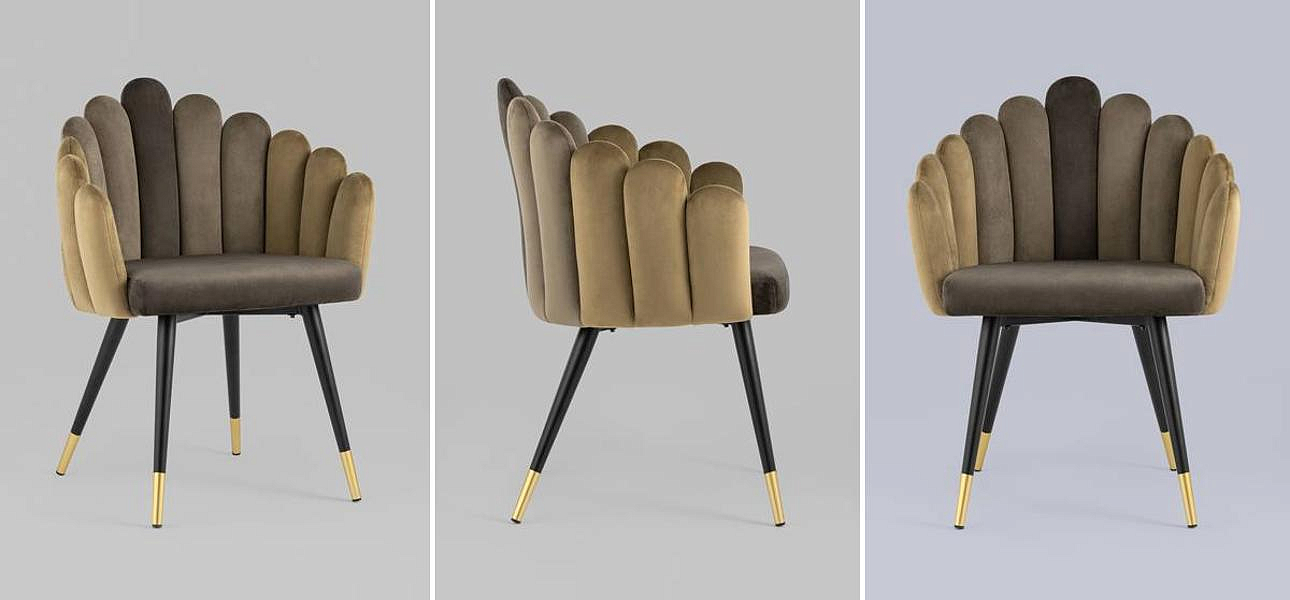 Стул Camellia Chair Коричневый Велюр Стул Camellia Chair Коричневый Велюр - Loft-Concept в Костроме