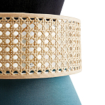 Бра с плетеным декором из ротанга Bonnie Wicker Blue Wall Lamp варинант исполнения - 3 | Loft Concept в Костроме