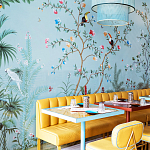 Обои ручная роспись Amazonia Duck Egg варинант исполнения - 5 | Loft Concept в Костроме