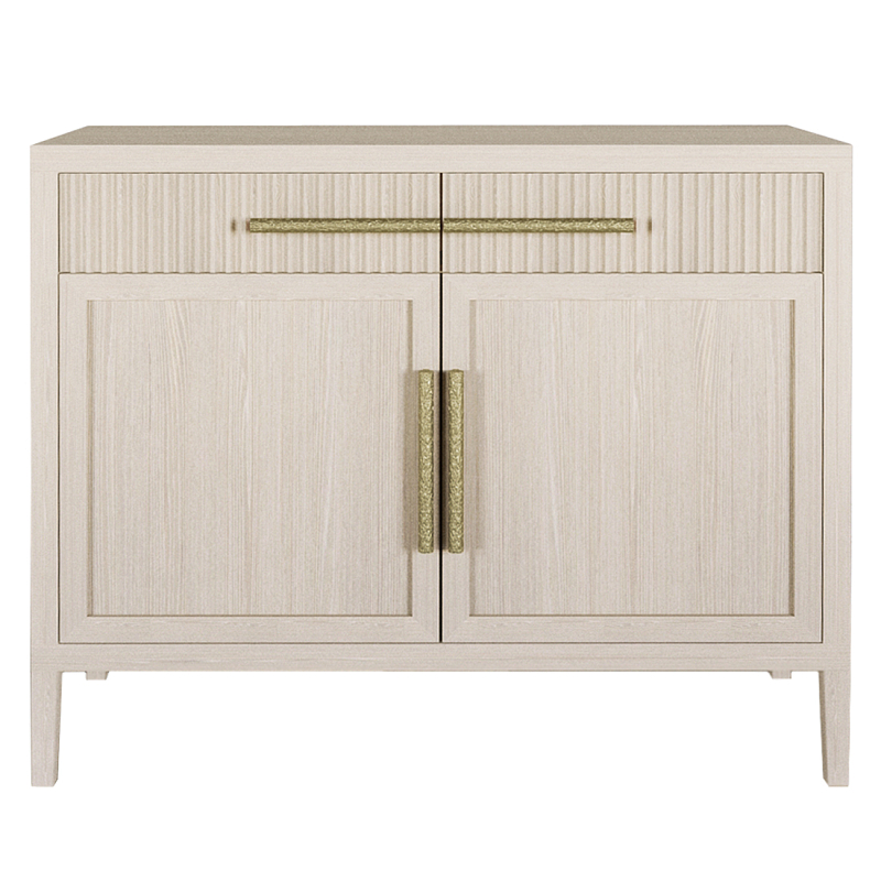 Буфет Primo с двумя ящиками и двумя фасадами Светлый дуб Древесина Золотой в Костроме | Loft Concept 