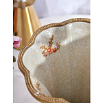 Ваза голубого цвета из фарфора с цветочным рисунком и бронзовой стрекозой Blue Garden варинант исполнения - 6 | Loft Concept в Костроме