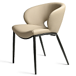 Стул обеденный кремовый из экокожи Futuristic Chair варинант исполнения - 1 | Loft Concept в Костроме