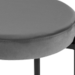 Табурет с мягким круглым сиденьем RIO Grey варинант исполнения - 3 | Loft Concept в Костроме