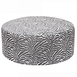 Пуф круглый с принтом Beige Jacquard варинант исполнения - 1 | Loft Concept в Костроме