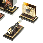 Настольный письменный набор из яшмы и долерита с декором в виде коня Manager Organizer варинант исполнения - 7 | Loft Concept в Костроме