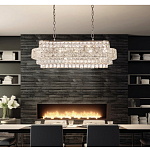 Люстра овальной формы хрустальная в неоклассическом стиле Majesty варинант исполнения - 8 | Loft Concept в Костроме