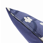 Подушка декоративная синяя с цветочным принтом Blossom Essence Emily варинант исполнения - 2 | Loft Concept в Костроме