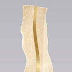 Торшер с изогнутым каркасом Golden Wave варинант исполнения - 3 | Loft Concept в Костроме