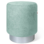 Пуф мятный велюр на металлическом основании Golden Belt варинант исполнения - 1 | Loft Concept в Костроме