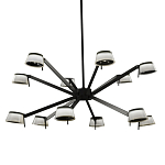 Люстра черного цвета на штанге Noir Supernova варинант исполнения - 1 | Loft Concept в Костроме