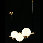 Люстра подвесная светодиодная Jagna 2 Gold and White варинант исполнения - 3 | Loft Concept в Костроме