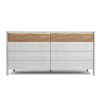 Комод 8 ящиков с подсветкой на рельефном фасаде Warm Industrial варинант исполнения - 1 | Loft Concept в Костроме