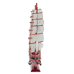 Декоративная модель деревянного красного парусника в подарочной упаковке With The low варинант исполнения - 2 | Loft Concept в Костроме