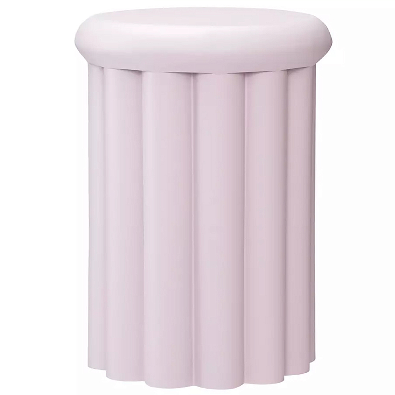 Столик приставной круглый с фактурным основанием Textured Table Base Синий Сиреневый Столик приставной круглый с фактурным основанием Textured Table Base Синий Сиреневый в Костроме | Loft Concept