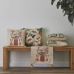 Подушка с цветочным принтом Blooming Elegance Rose варинант исполнения - 5 | Loft Concept в Костроме