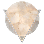 Бра светодиодное с диском из кварца Vendetta варинант исполнения - 1 | Loft Concept в Костроме