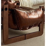 Кресло-диван кожаное на деревянном каркасе Medieval Furniture варинант исполнения - 6 | Loft Concept в Костроме