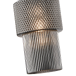 Подвесной светильник со стеклянным рифленым плафоном цилиндрической формы Eliara 13 варинант исполнения - 11 | Loft Concept в Костроме